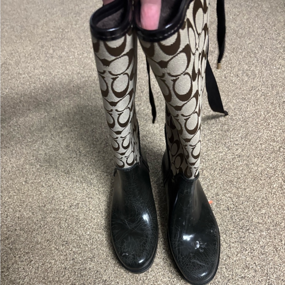 Coach knee high boots